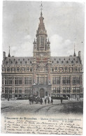 CPA CARTE POSTALE BELGIQUE SOUVENIR DE BRUXELLES LA MAISON COMMUNALE DE SCHAERBEEK 1901 - Autres & Non Classés