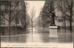 75 - PARIS - Crues De La Seine - Janvier 1910 - La Rue Jean Goujon - Inondations De 1910