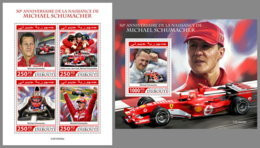DJIBOUTI 2019 MNH Michael Schumacher Formula 1 Formel 1 Formule 1 M&/S+S/S - OFFICIAL ISSUE - DH1935 - Cars