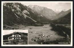 AK Ruhpolding-Zell, Gasthof Fischerwirt, Gesamtansicht  - Ruhpolding