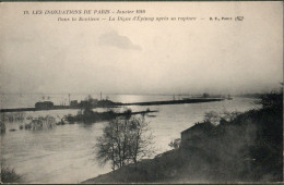 75 - PARIS - Crues De La Seine - Janvier 1910 - La Digue D'EPINAY  Après Sa Rupture - Inondations De 1910