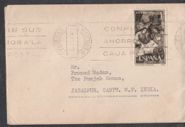 SPAIN, 1964,  Cover From Spain To India, 1 Stamps Used, No 2 - Covers & Documents
