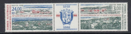 TAAF 1999 Base De Kerguelen Strip 2v+label ** Mnh (60038) - Unused Stamps