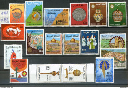 Maroc;1978 Année Complète, TP N°802 à 819 Avec Le Tête-bêche 804A ; NEUFS**,MNH;Morocco,Marruecos - Maroc (1956-...)