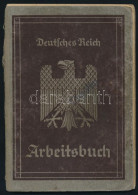 1933-1952 Deutsches Reich Arbeitsbuch + 1919 Tauf-Bescheinigung / Német Birodalmi Munkakönyv Eleonore Kordek Nevére, Bej - Unclassified