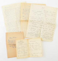 Cca 1940 Richter József Sport-, Rádió-, Villamossági és Műszaki Vállalat Fejléces Papírok, 5 Db, Rajtuk Kézzel írt Level - Unclassified