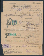 19471949 3 Db Klf Kéményseprő Számla Illetékbélyegekkel - Non Classés