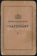 1948 Bp., Fényképes Személyazonossági Igazolvány, Kissé Viseltes - Non Classés