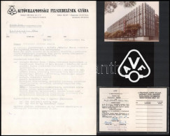 Cca 1970-1980 Bp., Autóvillamossági Felszerelések Gyára (AVF) Hivatalos, Fejléces Levele Aláírási Joggal Való Felruházás - Unclassified