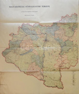 1942 Magyarország Közigazgatási Térképe, 1:500 000, Két Részből álló Térkép A Visszatért Területekkel, Az Egyik Foltos,  - Otros & Sin Clasificación