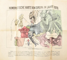 1870 Humoristische Karte Von Europa Im Jahre 1870.[Európa Gúnytérképe A Porosz-francia Háború Alatti Hatalmi Viszonyok á - Sonstige & Ohne Zuordnung