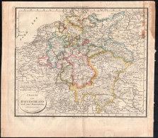 Charte Von Deutschland Nach Seiner Haupteintheilung (Gestochen Von I. N. Champion). Német államok Térképe. XIX. Sz. Első - Other & Unclassified