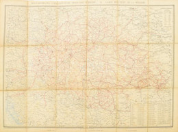Magyarország úthálózatának Távolsági Térképe - Carte Routi?re De La Hungrie. Bp., [1905], Eggenberger. (Hoffmann A.). Ra - Sonstige & Ohne Zuordnung