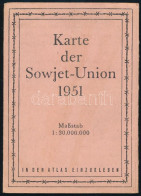 1951 Die Sklavenprovinzen Der Sowjetunion / A Szovjetunió Gulágjainak Térképe, 1 : 30.000.000, 26x42,5 Cm - Altri & Non Classificati