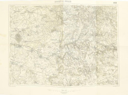 1937 Devecser és Városlőd Környékének Térképe, 1 : 75.000, M. Kir. Állami Térképészet, Hátoldala Részben Koszos, Foltos, - Other & Unclassified