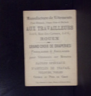 215 CHROMOS . PUBLICITE . AUX TRAVAILLEURS . 4 ET 6 RUE DES CARMES . ROUEN . MANUFACTURE DE VETEMENTS - Publicités