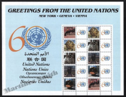 Nations Unies / United Nations New York 2005 Yvert 959-63, 60th Anniversary - Full Sheetlet - MNH - Altri & Non Classificati
