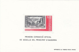 FRENCH ANDORRA Block 1,unused - Briefmarkenausstellungen