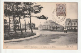 CP 14 CABOURG Le Casino Et Les Villas (Timbre Et Obliteration Belge) Gouvernement En Exil - Cabourg