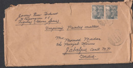 SPAIN, 1960,  Cover From Spain To India,  2 Stamps Used, No 6 - Briefe U. Dokumente