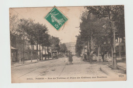 CPA - 75 - PARIS (14ème) - Rue De Tolbiac Et Place Du Château Des Rentiers - Attelage De Chevaux Voy Ves 1910 - Distrito: 14