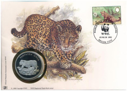 Belize DN (1991) "A Világ Vadvédelmi Alap (WWF) 30. évfordulója - Panthera Onca (Jaguár)" Kétoldalas Fém Emlékérem érmés - Unclassified