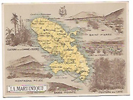 La Martinique Chromos Librairie Hachette Format : 11.3 Cm X 8.4 Cm - Altri & Non Classificati
