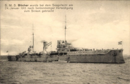 CPA Deutsches Kriegsschiff, SMS Blücher, Panzerkreuzer - Autres & Non Classés