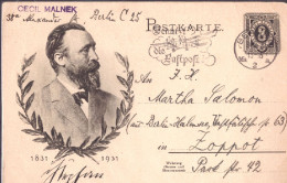 Germany Pic.postal Card, Mailed Heinrich Von Stephan. Founder Of UPU - Poste