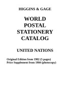 Higgins & Gage WORLD POSTAL STATIONERY CATALOG UNITED NATIONS (PDF-FILE) - Interi Postali