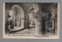 CPA - 93 - Abbaye De Saint-Denis - Intérieur De L'Eglise - La Crypte Et La Satue De Louis XVI - Non Circulée - Saint Denis