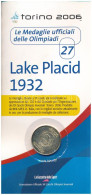 Olaszország 2006. Aranyozott Fém Emlékérem Az 1932-es Lake Placid-i Olimpia Logójával, Eredeti, De Kissé Viseltes "Az Ol - Ohne Zuordnung