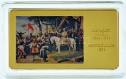 2014. "A Magyar Festészet Remekművei / Munkácsy Mihály 1844-1900 / Honfoglalás 1893" Aranyozott, Multicolor Cu Emlékérem - Ohne Zuordnung