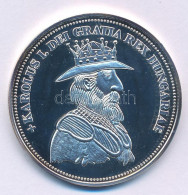 DN "Királyi Koronák - Károly Róbert 5 Korona 1909" Ag Emlékérem (20g/0.999/38,61mm) T:PP Patina - Ohne Zuordnung