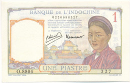 Francia Indokína DN (1946) 1P T:AU French Indochine ND (1946) 1 Piastre C:AU Krause P#54c - Unclassified