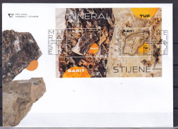 CROATIA  2024,MINERALS AND ROCKS,BARITE,TUFF,BLOCK,FDC - Kroatien