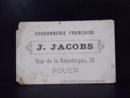 217 CHROMOS . PUBLICITE . CORDONNERIE FRANCAISE . J. JACOBS . 28 RUE DE LA REUBLIQUE ROUEN - Advertising