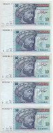 Tunézia 1994. 10D (5x) T:F Tunisia 1994. 10 Dinars (5x) C:F Krause 87. - Ohne Zuordnung