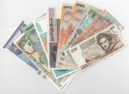 10db-os Vegyes Bankjegy Tétel, Közte India, Portugália, Peru Stb. T:AU-VG Közte Szakadás, Tűlyuk 10pcs Of Mixed Banknote - Unclassified