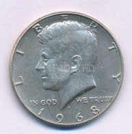 Amerikai Egyesült Államok 1968D 1/2$ Ag "Kennedy" T:AU USA 1968D 1/2 Dollar Ag "Kennedy" C:AU Krause KM#202a - Non Classés