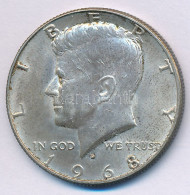 Amerikai Egyesült Államok 1968D 1/2$ Ag "Kennedy" T:AU,XF Patina USA 1968D 1/2 Dollar Ag "Kennedy" C:AU,XF Patina Krause - Ohne Zuordnung