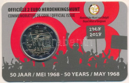 Belgium 2018. 2E "Az 1968 Májusi Események 50. évfordulója" Bliszterben T:UNC Belgium 2018. 2 Euro "The 50th Anniversary - Non Classés