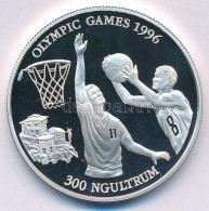 Bhután 1994. 300Ng Ag "Olimpiai Játékok 1996 - Kosárlabda" T:PP Bhutan 1994. 300 Ngultrum Ag "1996 Olympic Games - Baske - Ohne Zuordnung