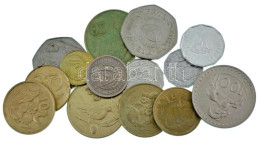 Ciprus 1963-2004. 14xklf érméből álló Tétel T:AU-VF Cyprus 1963-2004. 14xdiff Coin Lot C:AU-VF - Ohne Zuordnung