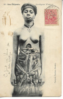 KOUROUSSA Guinée Française CAD Sur 10c Colonies Cpa NU Une élégante N°36 1906  ......G - Brieven En Documenten