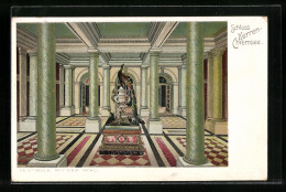 Lithographie Schloss Herren-Chiemsee, Vestibüle Mit Dem Pfau  - Other & Unclassified