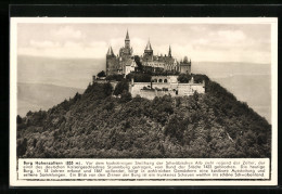 AK Burg Hohenzollern, Ansicht Mit Fernblick  - Other & Unclassified