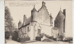 Loches  37 Carte Non Circulée Le Chateau Royal XIIe Et XVe Fut Habité Par Les Rois Charle VII Louis XI Charle VIII Louis - Loches