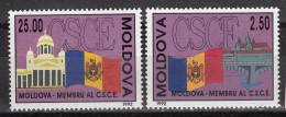 MOLDAVIE 29-30 MNH ** - Coopération & Sécurité Europe - 1992 - Moldavie