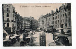 GRENOBLE * ISERE * PLACE GRENETTE * CHATEAU D'EAU * COLONNE MORICE * TRAMWAY PUB / CHOCOLAT MENIER / DUBONNET - Grenoble